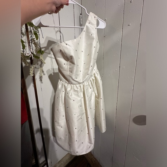 Sachin & Babi Elliana Anthropologie One Shoulder Dress size 4 - Picture 3 of 7